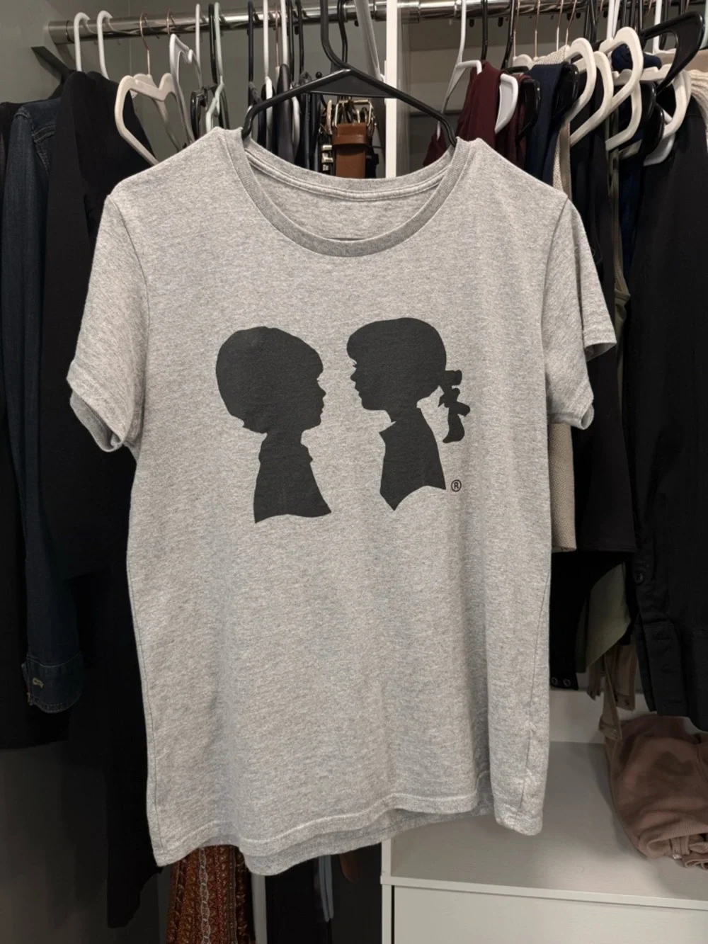 Boy Meets Girl Classic Tee grey and black Med Gilmore Girls - Picture 2 of 2